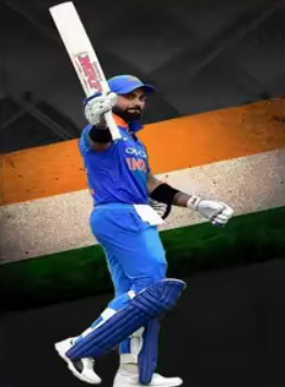 Virat Kohli Tri-Color poster